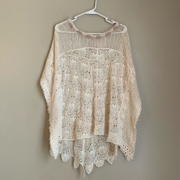 Ryu blouse sweater, crochet lace top shirt, boho, bohemian - Picture 1 of 8